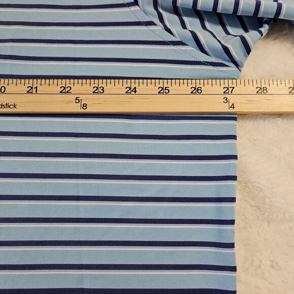 Blue Striped Polo Shirt for Men - Picture 3 of 10